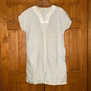 NWOT Simply Basic Vintage 90s Full Zipper Nightgown Housecoat Blue Size L 12/14